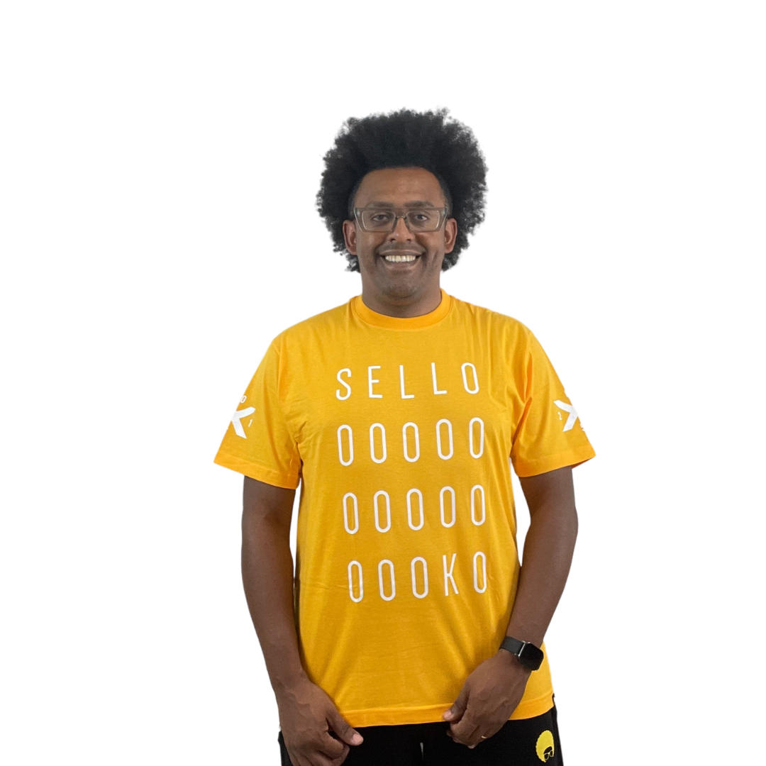 Camiseta Masculina Amarela Selloooko 