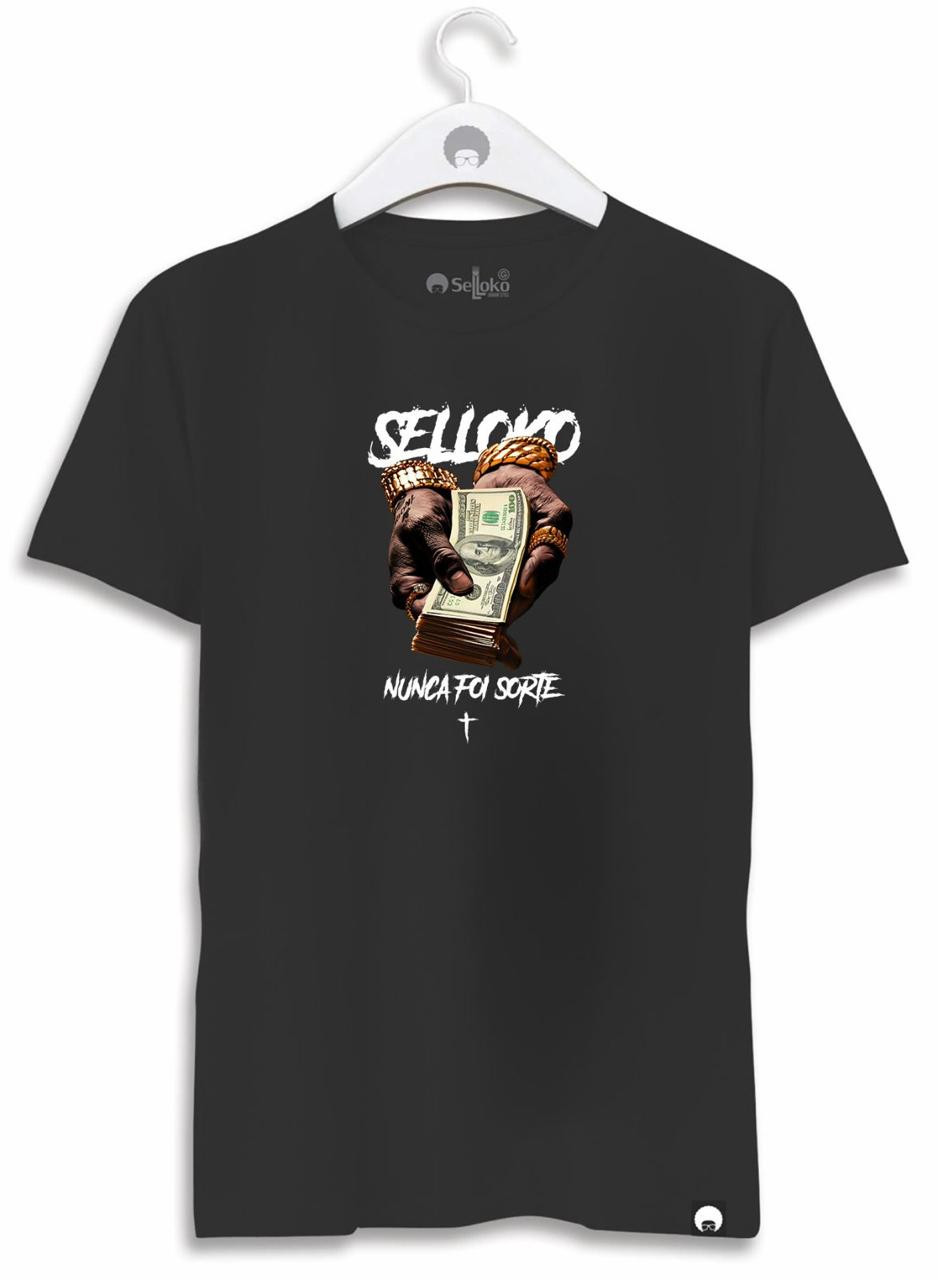 Camiseta Preta Oversized Dolar