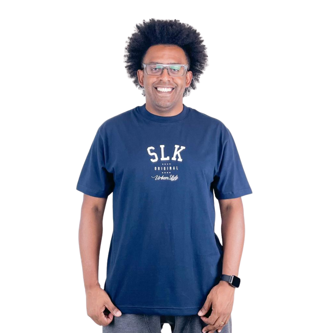 Camiseta Masculina Azul Marinho SLK