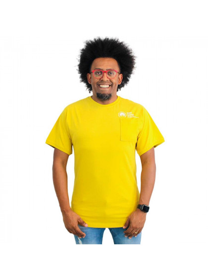 Camiseta com Bolso SLK18 Amarela