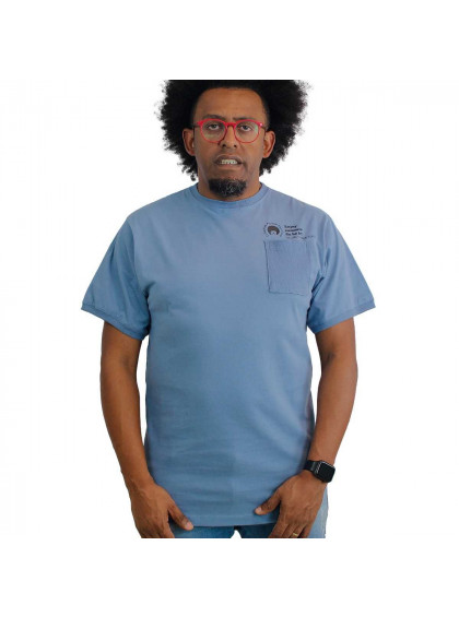 Camiseta com Bolso SLK18 Azul 