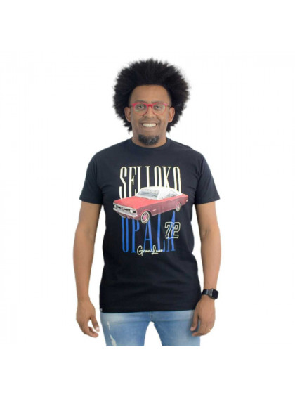 Camiseta Masculina Preta Opala 72